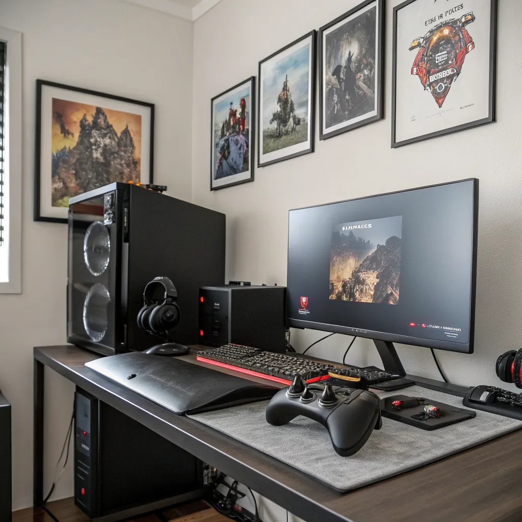 Ilustración artística gamer